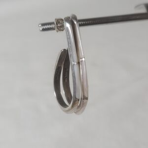 TCA Native American Navajo 925 Sterling Mother of Pearl Inlay Teardrop Earrings